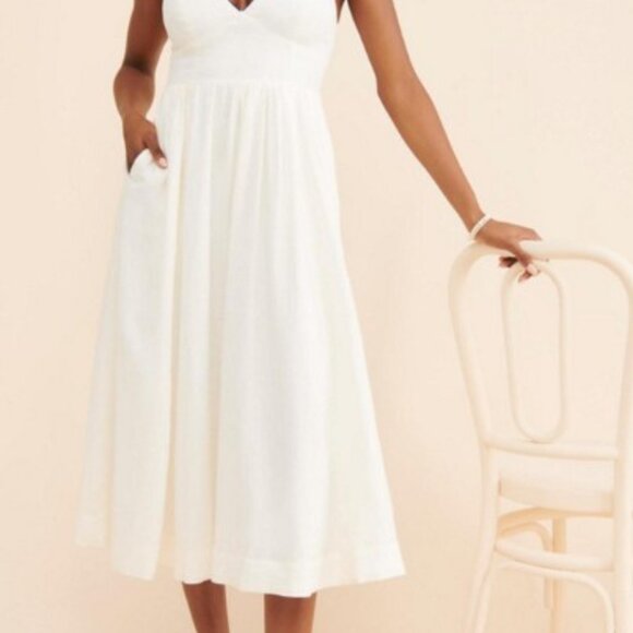 Maeve by Anthropologie BLACK Seamed Contrast Midi - Size 4 - Picture 11 of 12